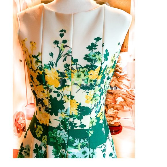 NWOT JULIAN TAYLOR SLEEVELESS FLARED DRESS  6 - Picture 5 of 5